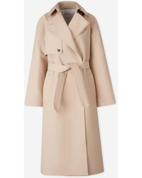 Bottega Veneta - Long Cotton Trench Coat - Lyst