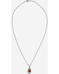 Twojeys - Icon Link Ruby Necklace - Lyst