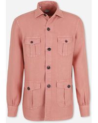 Vincenzo Di Ruggiero - Plain Linen Shirt - Lyst
