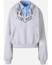 Alexander Wang - Cropped Sweatshirt Shirt - Lyst