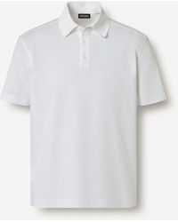 ZEGNA - Plain Polo Shirt - Lyst