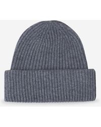 Fedeli - Cashmere Knitted Hat Stone - Lyst