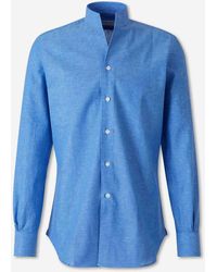 Santa Eulalia - Mandarin Collar Shirt - Lyst