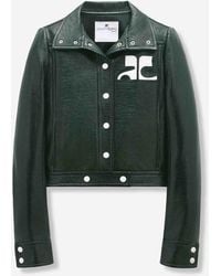 Courreges - Vinyl Biker Jacket - Lyst