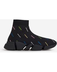 balenciaga allover logo speed trainer