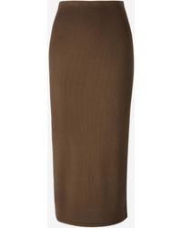 Acne Studios - Gestrickter Midirock - Lyst