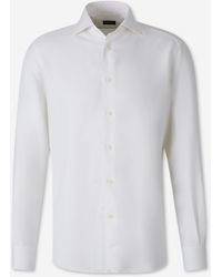 ZEGNA - Plain Dress Shirt - Lyst