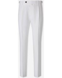 Berwich - Pantalones Chinos Lino - Lyst