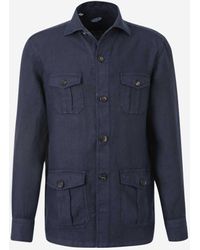 Vincenzo Di Ruggiero - Linen Overshirt With Pockets - Lyst