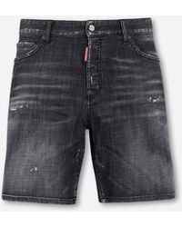 DSquared² - Bermudas Denim Rectas - Lyst