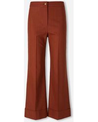 Veronica Beard - Darrell Wide Leg Trousers - Lyst