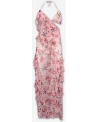 PATBO - Cut-Out Orchid Bloom Dress - Lyst