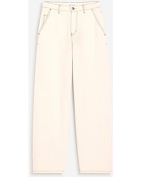 Ami Paris - Wide Leg Cotton Jeans - Lyst