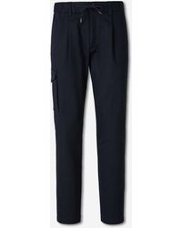 Herno - Cotton Straight Leg Trousers - Lyst