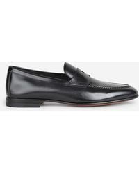 Santoni - Leather Loafers - Lyst