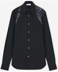 McQueen - Camisa Arnés Plumas - Lyst