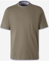 Brunello Cucinelli - Layered Short Sleeve T-Shirt - Lyst