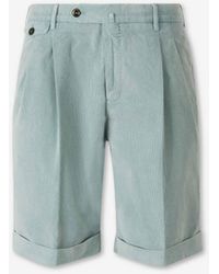 PT Torino - Corduroy Casual Shorts - Lyst