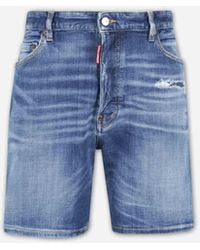 DSquared² - Bermudas Slim Denim - Lyst