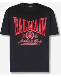 Balmain - Camiseta Cuello Redondo - Lyst