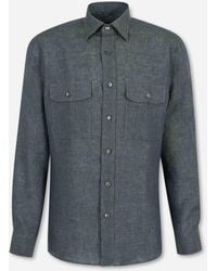 Brioni - Linen Casual Shirt - Lyst