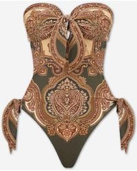 Zimmermann - Bañador Estampado Lazos - Lyst