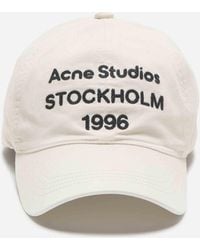 Acne Studios - Baumwoll-Logo-Kappe - Lyst