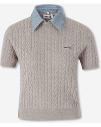 Miu Miu - Polo Neck Sweater - Lyst