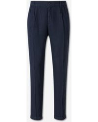 Santa Eulalia - Straight Linen Trousers - Lyst