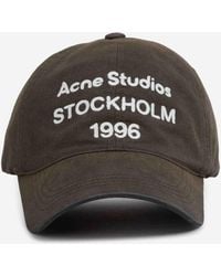 Acne Studios - Baumwoll-Logo-Kappe - Lyst