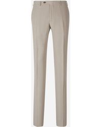 Canali Elegant Trousers In Linen And Silk, Featuring A Classis Design ...