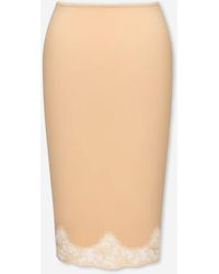 Saint Laurent - Laced Half-Slip Skirt - Lyst