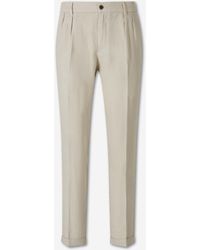 Santa Eulalia - Straight Linen Trousers - Lyst