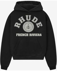 Rhude - Cotton Hooded Sweatshirt - Lyst