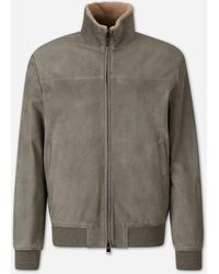 Canali - Padded Suede Jacket - Lyst