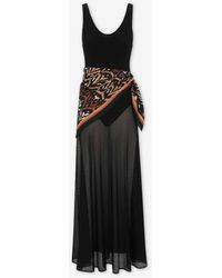 Zimmermann - Semi-Transparent Dress With Scarf - Lyst