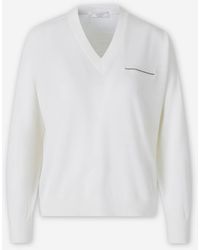Peserico - Wool Knit Sweater - Lyst