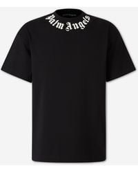 Palm Angels - Short Sleeve Logo T-Shirt - Lyst