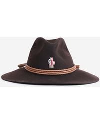 Moncler - Wide Brim Wool Hat - Lyst