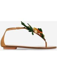Aquazzura - Birdsong Flat Sandals - Lyst