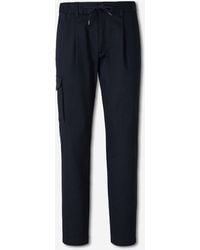 Herno - Cotton Straight Leg Trousers - Lyst