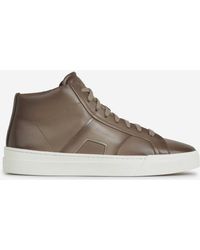 Santoni - Scarpe Da Ginnastica Con Doppia Fibbia - Lyst