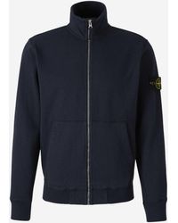 Stone Island - Sudadera Algodón Cremallera - Lyst