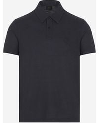 Brioni - Polo En Laine À Logo - Lyst
