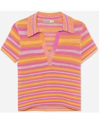 Jonathan Simkhai - Paxton Knit Polo Shirt - Lyst