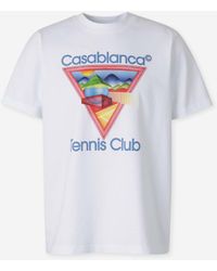 CASABLANCA - T-Shirt Icône Du Tennis Club - Lyst