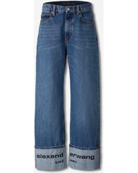 Alexander Wang - Jeans Anchos Algodón - Lyst