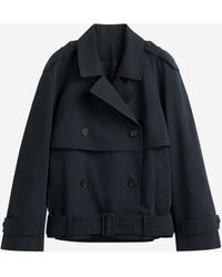 TOTEME - Short Cotton Trench Coat - Lyst