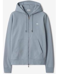 Burberry - Felpa Con Cappuccio E Cerniera - Lyst