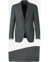 Canali - Traje Lino Lana Liso - Lyst